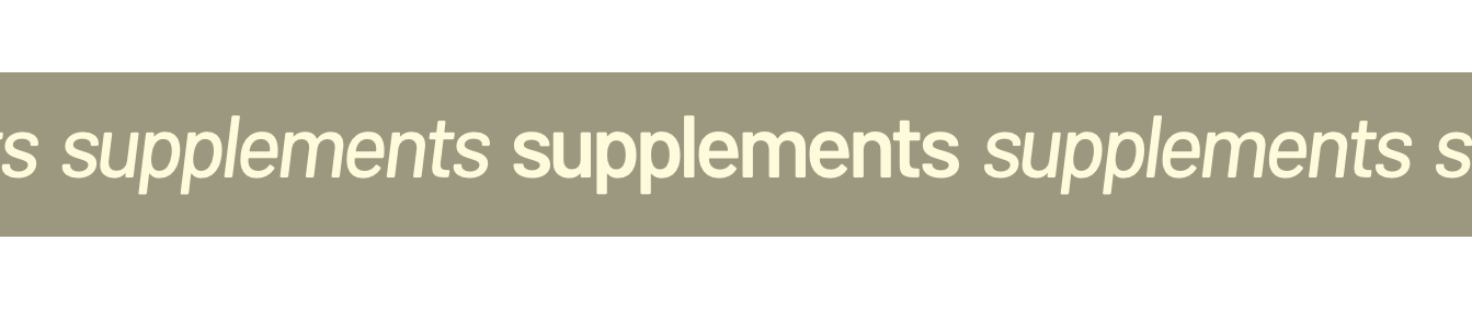 Supplements
